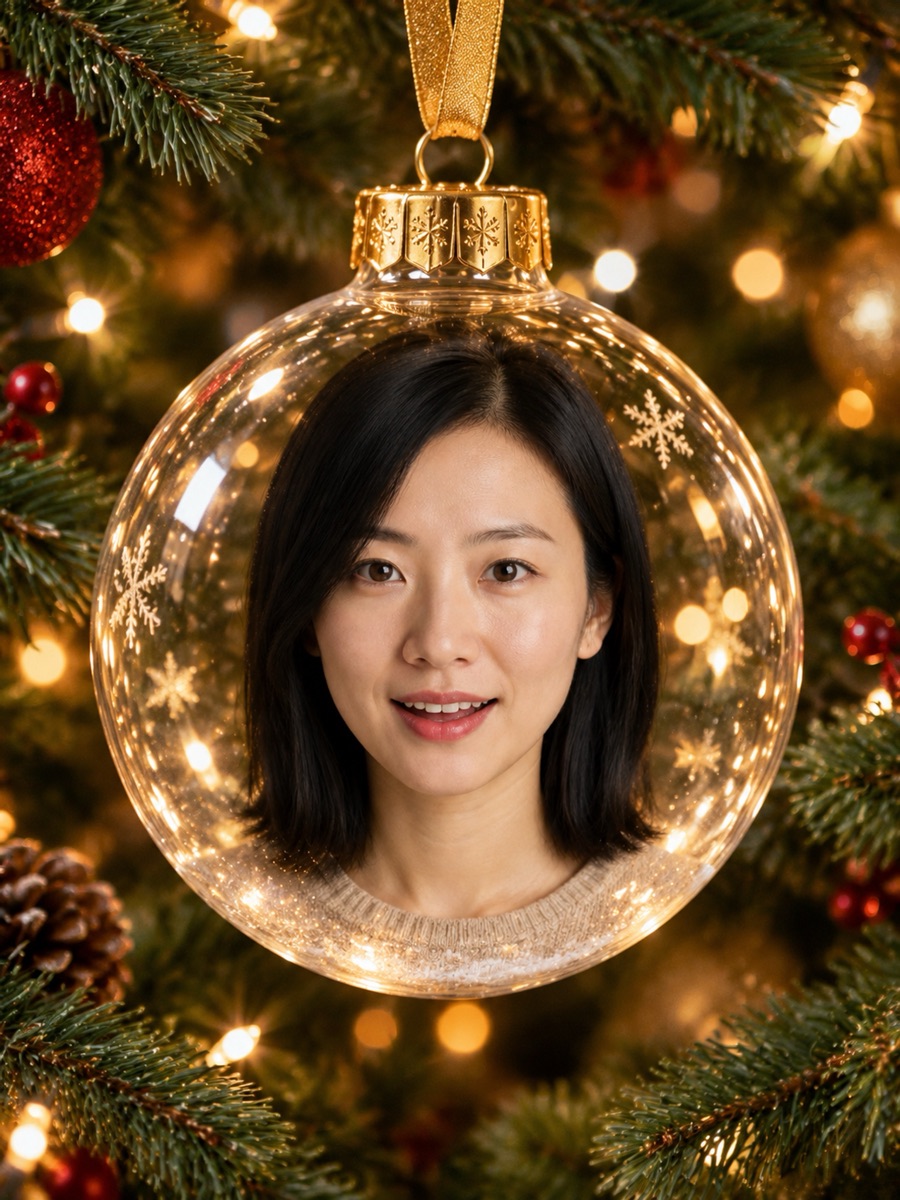 Christmas Ornament sample portrait